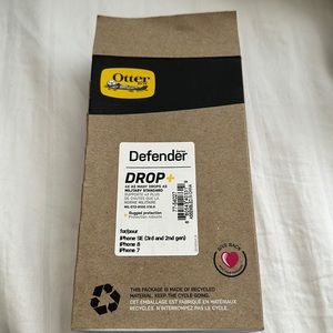 Black Otter Box Defender Series iPhone case